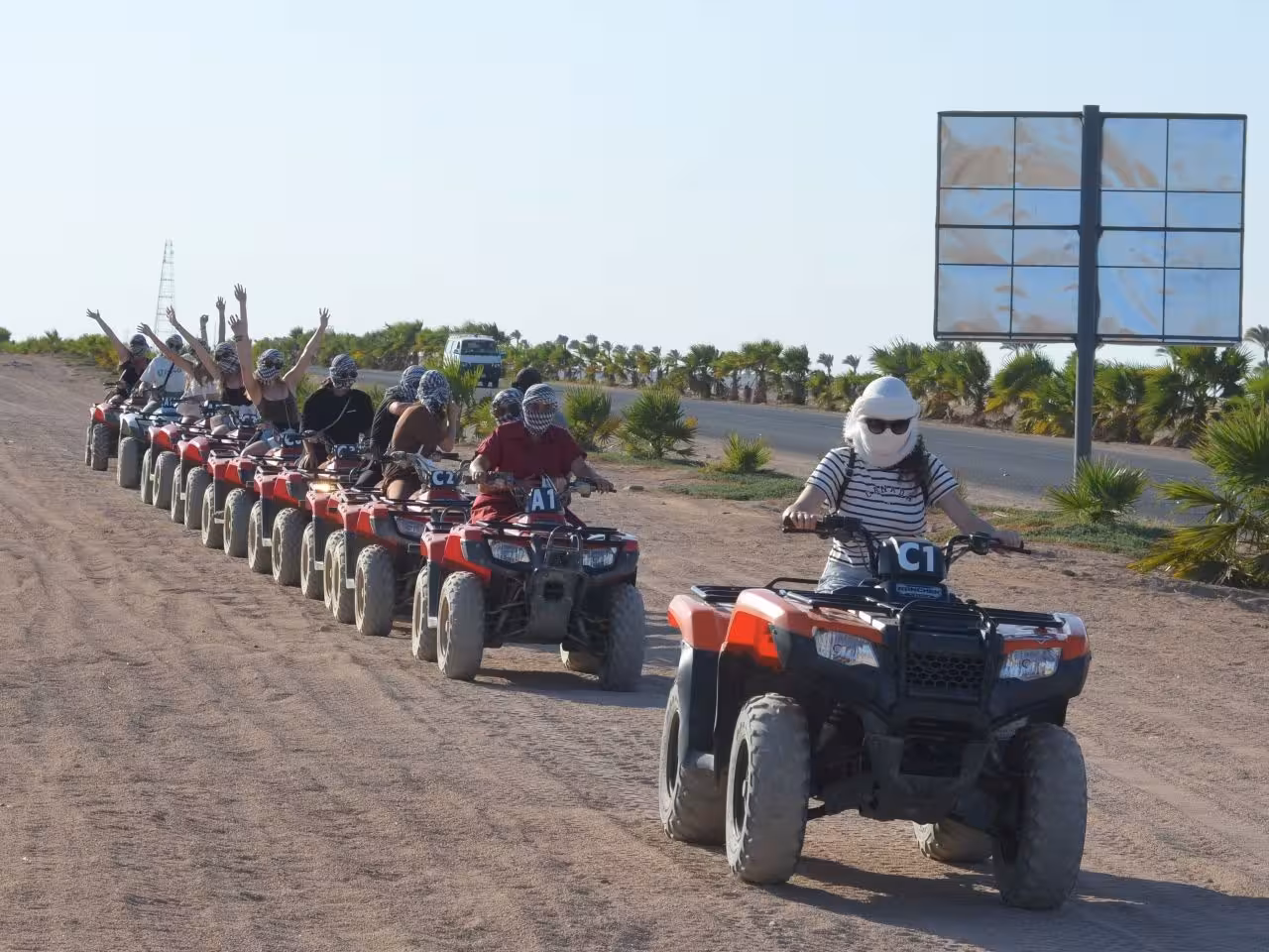 Sunset quad biking Hurghada